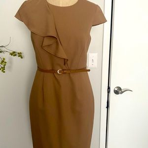 Brooks Brothers size 4 work dress belted mint